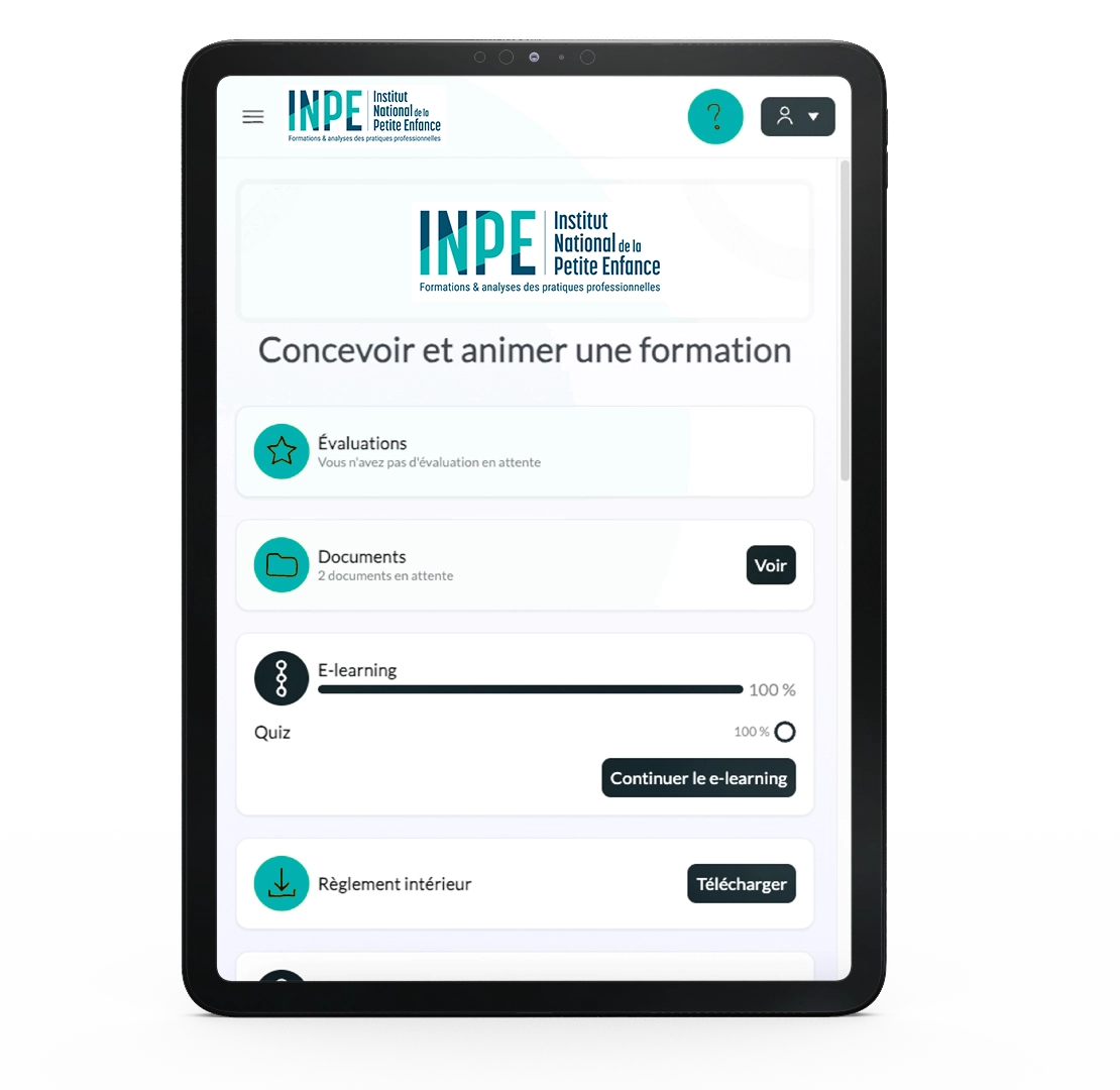 inpe formation professionnelle moyens pedagogiques et techniques
